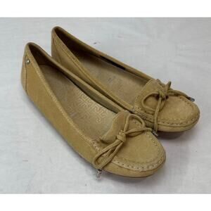 Rockport Smart Loafter Suede Tan Beige Washable Footwear Women's Size 6.5